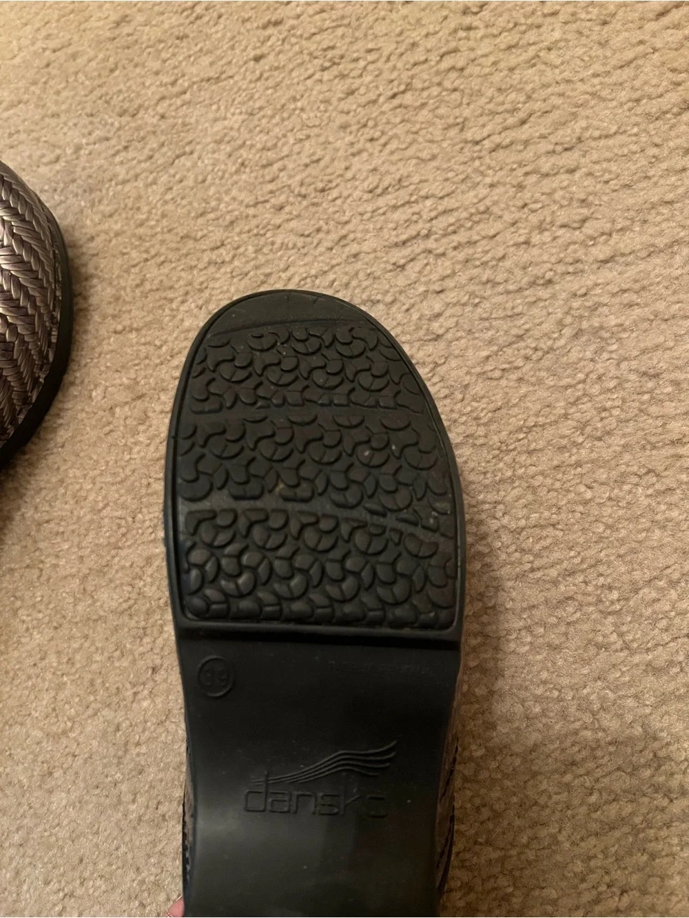 Dansko Pro XP Metallic Woven Clogs